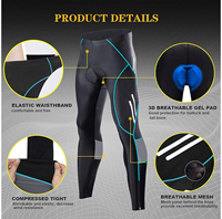 Pantalon de cyclisme unisexe VTT respirant avec rembourrage en éponge 3D anti-UV, séchage rapide, vêtements de sport pour cycliste