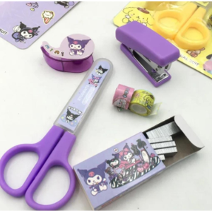 Set di articoli di cancelleria per bambini a colori con carta e plastica per il disegno e la scuola usa la stampa di Logo personalizzata - Product Image 3