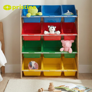 12 Drawer Kids Toy Storage Furniture Modern <b>Bin</b> Organizer Cabinet School Bedroom High Quality Durable <b>Plastic</b> Wholesale - Product Image 4