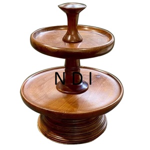 Diseño hecho a mano de madera taza pastel soporte de lujo Hotel vajilla Decoración Accesorios bodas fiestas pastel servidor soporte - Product Image 1