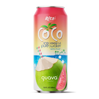 Vietnam Product Voedingsrijke Drank Ververfrissende Drank Goedkoop Kokoswater 500Ml Blik Met Pullp In Mangosmaak
