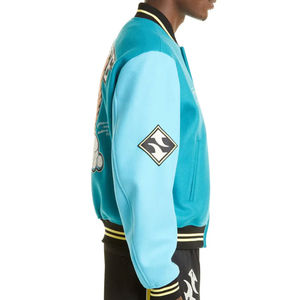 Veste universitaire pour homme personnalisée avec broderie et impression 2026, col montant, style streetwear, prix raisonnable en solde - Product Image 3