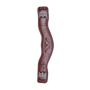 Premium de haute qualité couleur marron rembourré anatomique SS matériel équipé en cuir Dressage circonférence fabricants indiens vente chaude - Product Image 2