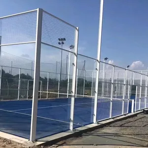 Terrain de padel panoramique Padel King, marque la plus vendue, avec raquettes et balles de padel offertes gratuitement - Product Image 4