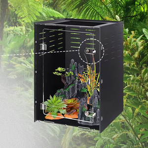 Scatola di allevamento Retprile in PVC personalizzata scatola di alimentazione per rettili per animali domestici gabbie per animali domestici ospita rettili arborei Habitat dei rettili - Product Image 1