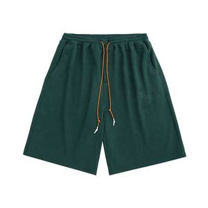 2023 nuevo diseño personalizado Logo Puff estampado o serigrafía de gran tamaño Vintage Unisex camisetas y pantalones cortos traje - Product Image 1