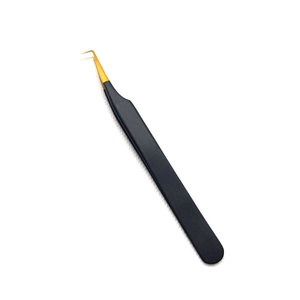 Dernière arrivée pince à cils à prise confortable/pince à cils avec logo entièrement personnalisée avec pointe pointue - Product Image 1