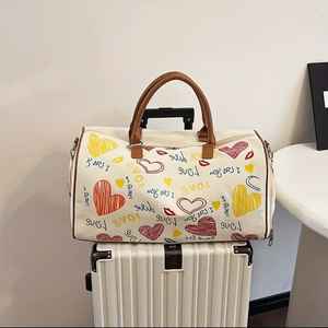 Vintage <b>Canvas</b> Sport Gym <b>Bag</b> Large Capacity Travel Duffle <b>Bag</b> Shoulder <b>Crossbody</b> Weekender Overnight <b>Bag</b> - Product Image 3