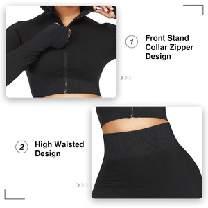Survêtement de gymnastique personnalisé pour femmes, séchage rapide et respirant, ajustement confortable pour le yoga et la salle de sport, remise sur commande en gros - Product Image 5