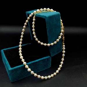 Collier de perles d'eau douce rondes lisses de 4 mm - Product Image 5