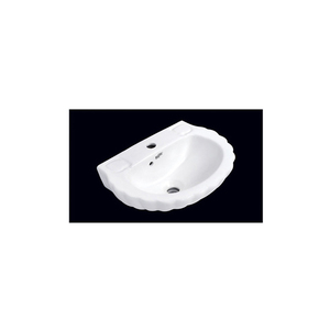 Lavabo à main en céramique blanche de haute qualité pour la maison et l'hôtel Salle de bain Forme ovale Large gamme exportée - Product Image 1