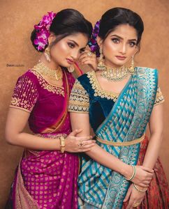Indiase Traditionele Kleding Kanjiveram Zijde Half <span class=keywords><strong>Lehenga</strong></span> <span class=keywords><strong>Saree</strong></span> Voor Vrouwen Verkrijgbaar Tegen Exportprijs Van India