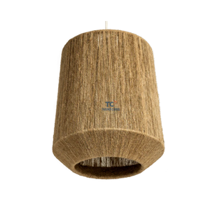Meilleure vente Abat-jour écologique japonais minimaliste en jute jonc de mer traditionnel fabriqué à la main Lampes suspendues Cadres pour chambre - Product Image 3
