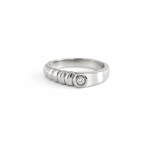 Nova Orbit Insect Solitaire <b>Ring</b> 18k Rose Gold Plated <b>Stainless</b> <b>Steel</b> Open Inlay Fashion <b>Ring</b> - Product Image 3