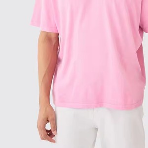 2025 High Street O-Neck Cotton T-Shirts 100% Organique 240 Grammes À Manches Courtes Vêtements D'été avec Broderie Imprimé Logo Design - Product Image 5