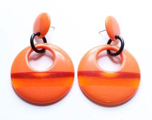 Pendientes de Resina Hechos a Mano, Pendientes de Resina, Pendientes Colgantes de Resina, Artesanía de la India - Product Image 5