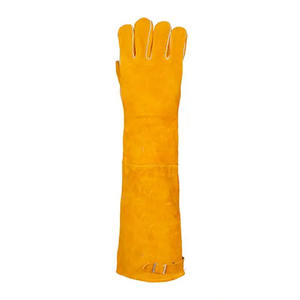 Heavy Duty Industrial Safety <b>Welding</b> <b>Gloves</b> Cowhide Split Leather Plain Abrasion Resistant BBQ <b>Gloves</b> Hand Protection - Product Image 3