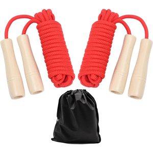Cuerda para Saltar de 16 Pies Ajustable con Mango de Madera, Cuerda para Saltar en Equipo para Niños y Adultos, Larga Suficiente para 5-6 Personas - Product Image 6
