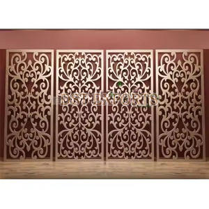 Pakistani Wedding Laser Cut Panels for Stage Decor Trending <b>Gold</b> Laser Cut <b>Backdrop</b> Panels Muslim Wedding Metal <b>Backdrop</b> Texas - Product Image 6