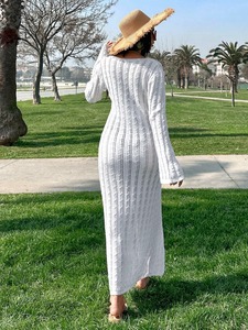 ชุดว่ายน้ำถักโครเชต์สำหรับผู้หญิงชุดเดรสชายหาดผ้าตาข่ายถักน้ำหนักเบาบิกินี่คลุมสระว่ายน้ำ & สไตล์การเดินทาง L/XL สำหรับฤดูร้อน - Product Image 5