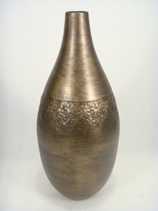 Antique Hammered <b>Copper</b> <b>Vase</b> With Aged Patina for Home Decorative Item - Product Image 6