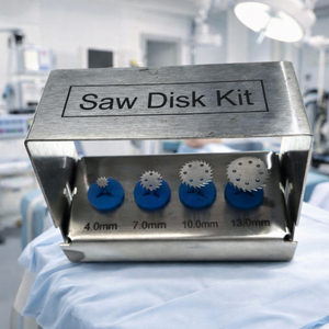 Kit de Discos de Sierra para Implantes Dentales, 4 Piezas, Acero Inoxidable Manual, Herramientas de Corte Quirúrgicas de Alta Precisión para Hueso de Implante - Product Image 5