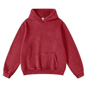 Sweat-shirts à capuche délavés pour hommes, design personnalisé, vente en gros, meilleure qualité, basiques, mélange de coton, prix abordable - Product Image 1
