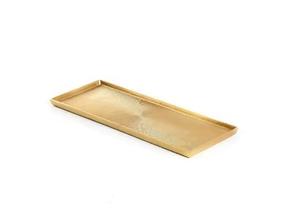 Juego de 2 platos de servir chapados en oro Art Deco, bandeja de Metal artesanal para bodas, vacaciones, Eid-para plato de servir frutas de Chocolate - Product Image 2