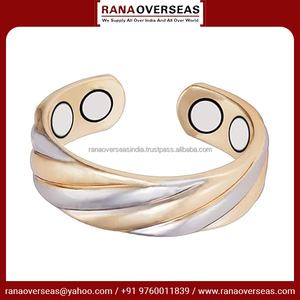 Bague ajustable en cuivre poli moderne et écologique, très demandée, pour soulager la douleur aux doigts, à bas prix, avec impression typographique - Product Image 4
