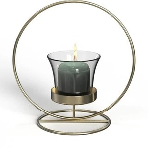 Metal <b>Frame</b> With 6 <b>Glass</b> Votives Classic Style Candle Stand <b>for</b> Home Decoration High Quality Handmade Decor Candle Stand - Product Image 5