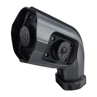 Cámara de Visión Trasera y Lateral Doble AHD 1080p, Impermeable, con Visión Nocturna, Sistema CMS para Camiones, Autobuses y Vehículos
