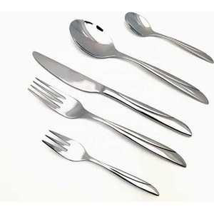 Personnaliser Argent Nickle Acier Inoxydable Plat Incroyable Poignée Couverts Couteau Cuillère Fourchette Couverts Ensemble Fabricant - Product Image 5