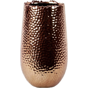 Florero de Metal de Color dorado con diseño moderno pulido con espejo, lujosa decoración para el hogar para impresionantes arreglos florales - Product Image 6