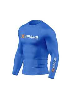 OEM Plain Rash Guard para BJJ MMA Camisa de compresión de LICRA de manga larga personalizada Blanco Negro Gear Hecho en Pakistán - Product Image 2