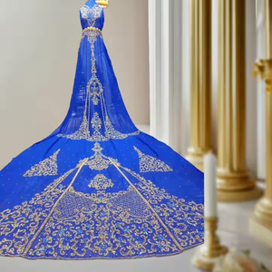 Vestido de Novia Africano de Lujo, Dirac Somalí Tradicional, para Ceremonias de Boda, Eventos Festivos, Hecho de Algodón, Seda y Poliéster con Bordado - Product Image 5