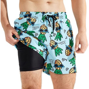 กางเกงขาสั้นออกกำลังกายผู้ชาย คุณภาพสูงจากโรงงาน OEM ผลิตจากผ้าสแปนเด็กซ์/คอตตอน ระบายอากาศได้ดี เป็นมิตรต่อสิ่งแวดล้อม แห้งเร็ว สไตล์สตรีทแฟชั่น - Product Image 1