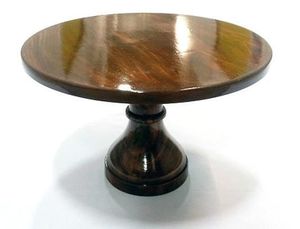 Classic rustic handmade <b>wooden</b> <b>cake</b> <b>stand</b> for elegant dessert presentation during weddings home parties or seasonal festivals - Product Image 4