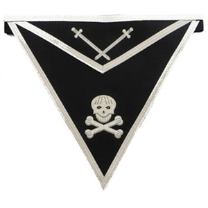 Delantales Masónicos de Caballero Templario de Piel de Cordero Bordados a Mano, Personalizados, Ligeros, de Otras Formas, Venta al por Mayor de Fábrica - Product Image 3