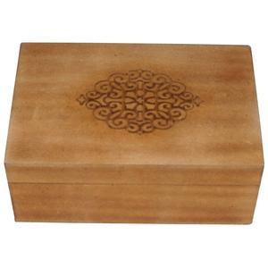 Caja de madera sin terminar hecha a mano, Mini Cofre del Tesoro de madera de pino, artículo decorativo para el hogar, caja de madera de embalaje de lujo de alta calidad - Product Image 4