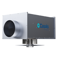 Ventilador Centrífugo SBC3500EC España, Caja de Perfil Bajo, Bridas Circulares, Carcasa de Acero Galvanizado, Motor EC, Clase IP44 B