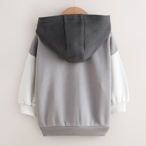 High Quality Pullover Color Blocking <b>Hoodies</b> For Kids Customized Logo Printing Winter's Collection For Kids Cheap Rate Trending - Product Image 4