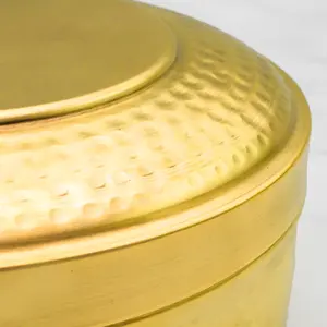 Beau design Boîte à épices en laiton de bonne qualité boîte à épices design en laiton métal avec touche dorée - Product Image 4