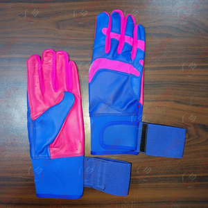 Gants de frappe de baseball en cuir, poignée ambidextre, fermeture à boucle et crochet, personnalisables pour les frappeurs professionnels - Athlètes adultes masculins - Product Image 6