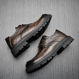 Chaussures de bureau en cuir véritable pour hommes avec semelle extérieure résistante à l'usure et semelle intérieure respirante, chaussures formelles - Product Image 3