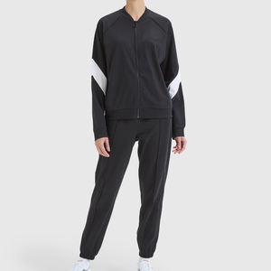 OEM Venta al por mayor patchwork Bottoms Zip Sudaderas con capucha ropa deportiva Jogger correr chándal personalizado chándal para hombres - Product Image 3