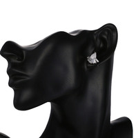 Quantité minimale de commande 2 pièces en gros femmes bijoux géométrie émeraude ventilateur classique Vintage mode bijoux boucles d'oreilles