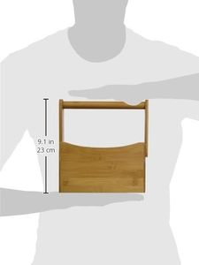 กล่องไม้ไผ่เก็บอุปกรณ์แบบแบนมีด้ามจับพับได้8-7/8 "x 5-1/2" x 9-1/4 "หีบไม้พร้อม14.5ลิ้นชัก * 10.6นิ้วสไตล์วินเทจ - Product Image 3