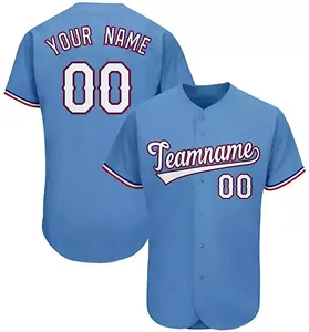 Camisetas de Béisbol de Malla Personalizadas, Transpirables, 100% Poliéster, Ropa Deportiva Elegante, Logotipo y Nombre Bordados Personalizados, para Hombre y Mujer - Product Image 2