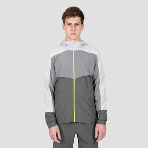 Chaqueta cortavientos de nailon impermeable ligera para hombre con cuello levantado cierre de cremallera chándal con capucha de concha suave para primavera - Product Image 5