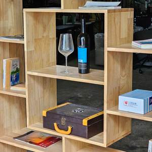 ชั้นวางหนังสือไม้ยางพารา 5 ชั้น ขนาด 120x30x180 ซม. สำหรับห้องนั่งเล่น สำนักงาน ห้องเด็ก และห้องนอน - Product Image 3